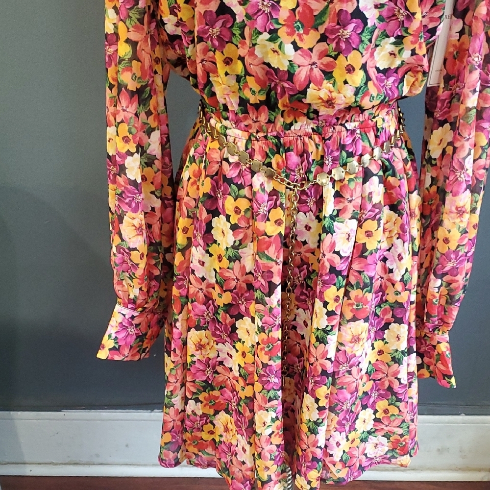Aura Pink and Orange Barbicore Dress - Picture 4 of 15